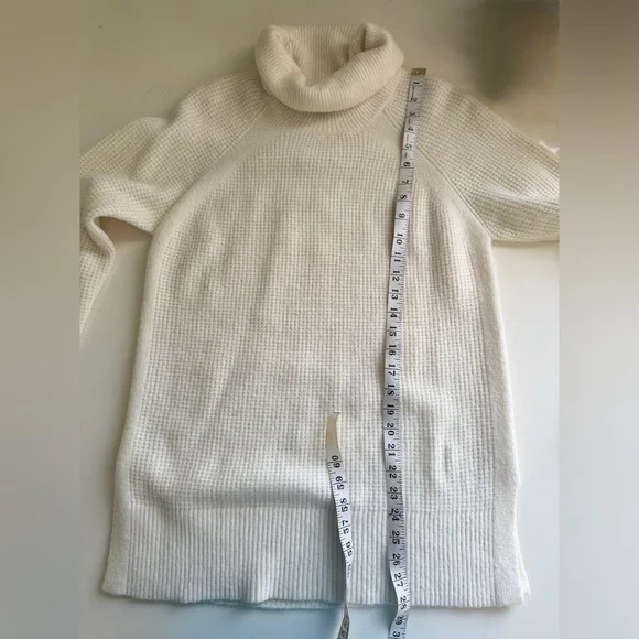 LOFT Cream Cowl Neck Sweater - Picture 8 of 9